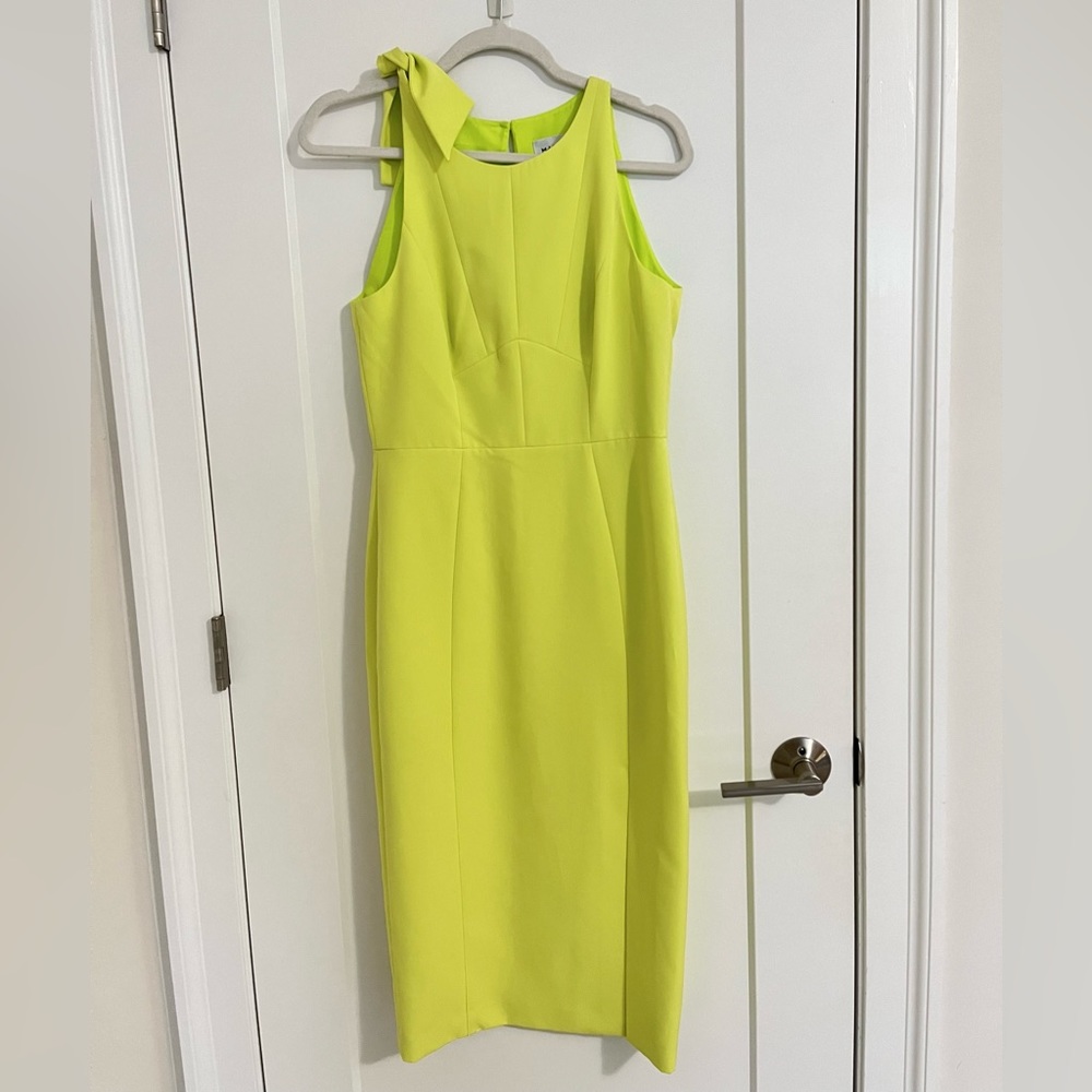 Milly sleeveless lime dress